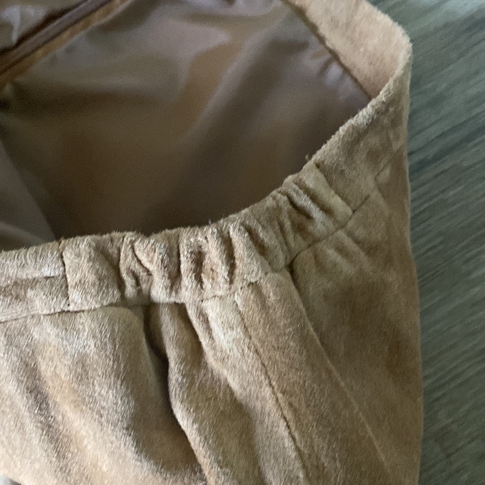 VTG 90’s Y2K Suede St. John’s Bay washable vest & maxi skirt set. 18W & 16W boho - Picture 10 of 12